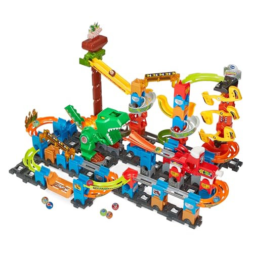 VTech Marble Rush - Dino Adventures Magnetic Set XL400 E – Interaktive Murmelbahn mit spannenden Bahnelementen und verschiedenen Aufbaumöglichkeiten – Für Kinder von 4-12 Jahren VTech Marble Rush - Dino Adventures Magnetic Set XL400 E – Interaktive Murmelbahn mit spannenden Bahnelementen und verschiedenen Aufbaumöglichkeiten – Für Kinder von 4-12 Jahren von Vtech