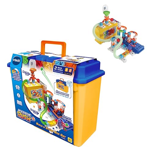 VTech Marble Rush Storage Box, Bauen und Aufbewahren, Transportkoffer, Teil der Rennstrecke, Bauspielzeug, Geschenk für Kinder ab 4 Jahren, ESP-Version VTech Marble Rush Storage Box, Bauen und Aufbewahren, Transportkoffer, Teil der Rennstrecke, Bauspielzeug, Geschenk für Kinder ab 4 Jahren, ESP-Version von Vtech