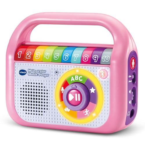 VTech Baby Mein erster Musik-Player – Mit 40 Liedern, Bluetooth- und Aufnahmefunktion – Für Kinder von 2-5 Jahren, Pink VTech Baby Mein erster Musik-Player – Mit 40 Liedern, Bluetooth- und Aufnahmefunktion – Für Kinder von 2-5 Jahren, Pink von VTech Baby