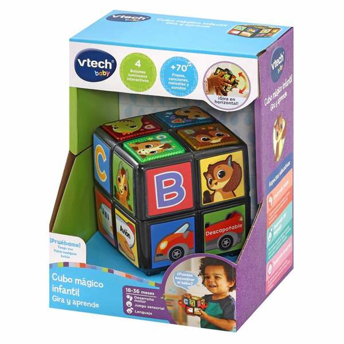 Musik-Spielzeug Vtech 2 x 2 Für Kinder 8 x 8 x 8 cm ES Musik-Spielzeug Vtech 2 x 2 Für Kinder 8 x 8 x 8 cm ES von Vtech