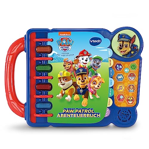 PAW Patrol Abenteuerbuch – Lernbuch mit Inhalten zu Buchstaben, Lesen, Wörtern und Rollenspielen – Für Kinder von 3-6 Jahren von Vtech