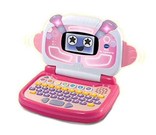 VTech 80-615154 Pixel, pink Lebensmittel & Getränke Lernlaptop, bunt, Medium von Vtech