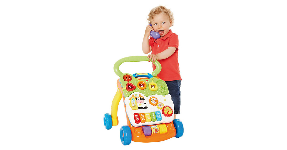 Spiel- und Laufwagen, grün/gelb gelb/grün von Vtech