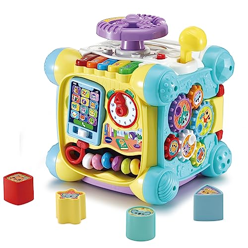 Vtech Baby Spielspaß-Entdeckerwürfel – Interaktiver Spielwürfel mit Musik, Formen und beweglichen Elementen – Für Kinder von 12-36 Monaten Vtech Baby Spielspaß-Entdeckerwürfel – Interaktiver Spielwürfel mit Musik, Formen und beweglichen Elementen – Für Kinder von 12-36 Monaten von VTech Baby