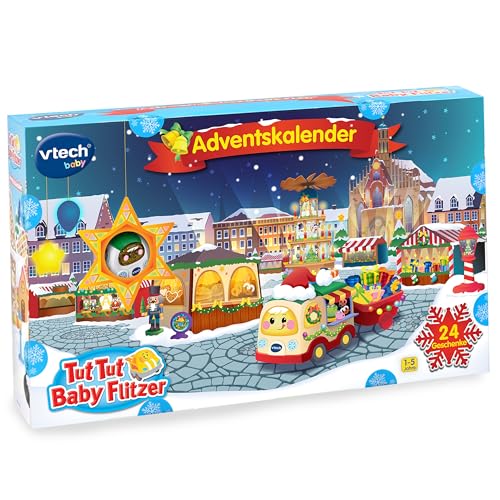 VTech Baby Tut Tut Baby Flitzer - Adventskalender – Mit tollen Überraschungen aus der Welt der Tut Tut Baby Flitzer – Für Kinder von 1-5 Jahren VTech Baby Tut Tut Baby Flitzer - Adventskalender – Mit tollen Überraschungen aus der Welt der Tut Tut Baby Flitzer – Für Kinder von 1-5 Jahren von VTech Baby