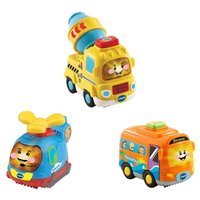 Tut Tut Baby Flitzer - 3er-Set Reisebus, Helikopter, Betonmischer von Vtech Electronics