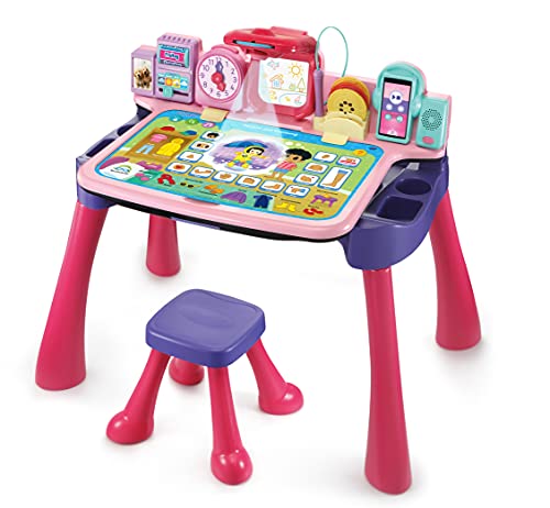 VTech 80-540954 5-in-1 Magic Desk pinker Gaming-Schreibtisch, deutsche Sprache von Vtech