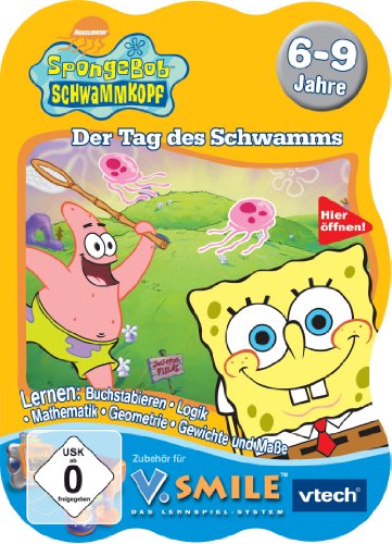 VTech 80-092444 - V.Smile Lernspiel SpongeBob Schwammkopf - Der Tag des Schwamms von Vtech