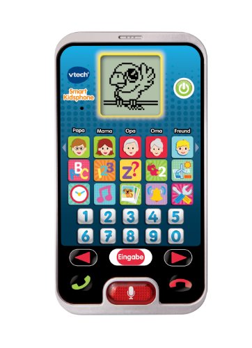 VTech Smart Kidsphone – Cooles Lerntelefon mit Mikrofon, spannenden Lernspielen, Liedern und Melodien – Für Kinder von 3-6 Jahren von Vtech