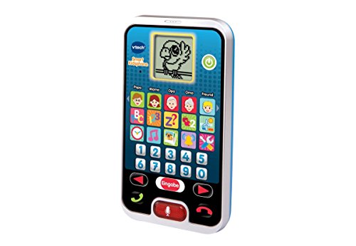 VTech Smart Kidsphone – Cooles Lerntelefon mit Mikrofon, spannenden Lernspielen, Liedern und Melodien – Für Kinder von 3-6 Jahren von Vtech