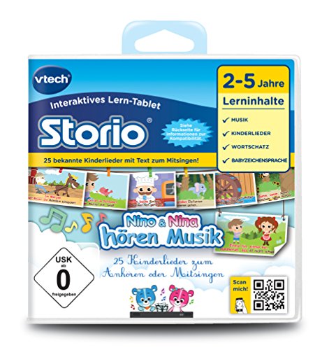 VTech 80-233304 - Lernspiel Nino und Nina hören Musik (Storio 2, Storio 3S) von Vtech