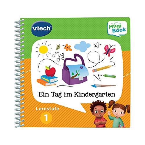 VTech 80-481204 Lernstufe 1 - Ein Tag im Kindergarten MagiBook Lernbücher, Mehrfarbig von Vtech