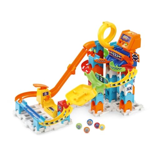 VTech 80-519323 Marble Rush Racing Set Electronic M200E - Lernspielzeug - mit Licht- und Soundeffekten - 4 bis 8 Jahre von Vtech