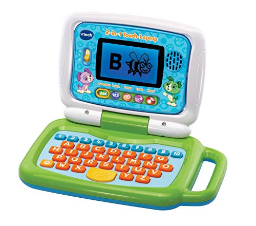 VTech 2-in-1 Touch-Laptop – Lerncomputer und Touch-Tablet zum Lernen von Buchstaben und Zahlen – Für Kinder von 3-6 Jahren von Vtech