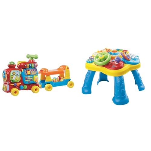 VTech ABC-Eisenbahnspielzeug, bunt, deutsch & Baby Abenteuer Spieltisch – Bunter Babyspieltisch mit 6 Spielfeldern und interaktiven Elementen VTech ABC-Eisenbahnspielzeug, bunt, deutsch & Baby Abenteuer Spieltisch – Bunter Babyspieltisch mit 6 Spielfeldern und interaktiven Elementen von Vtech