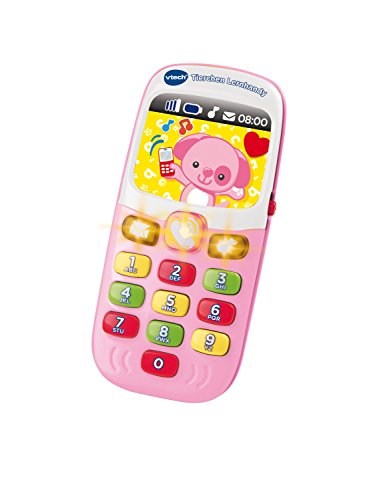 VTech Tierchen Lernhandy – Niedliches Lerntelefon in pink mit bunten Zahlentasten, Liedern und Melodien – Für Kinder von 9-36 Monaten von VTech Baby