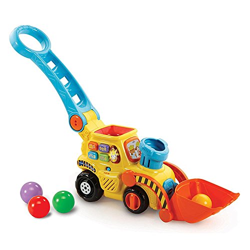 VTech Baby Ballspaß Bagger – Lustiger Bagger mit Bällen zum Spielen, Springen, Werfen und Schieben – Für Kinder von 12-36 Monaten von Vtech