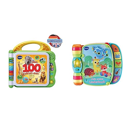 VTech Baby Mein 100-Wörter-Buch: Tiere & Baby Mein erstes Liederbuch – Kunterbuntes Buch mit 6 Seiten und beweglichen Elementen zum Spielen, Zuhören und Mitsingen – Für Kinder von 6-36 Monaten VTech Baby Mein 100-Wörter-Buch: Tiere & Baby Mein erstes Liederbuch – Kunterbuntes Buch mit 6 Seiten und beweglichen Elementen zum Spielen, Zuhören und Mitsingen – Für Kinder von 6-36 Monaten von Vtech