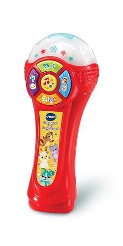 VTech - Baby Mikrofon der P'tits Loulous, kabelloses Mikrofon, das die Farbe ändert und die Stimme verstärkt, Karaoke-Spielzeug für Babys, Lichteffekte, Geschenk für Kinder ab 1 Jahr – Inhalt auf VTech - Baby Mikrofon der P'tits Loulous, kabelloses Mikrofon, das die Farbe ändert und die Stimme verstärkt, Karaoke-Spielzeug für Babys, Lichteffekte, Geschenk für Kinder ab 1 Jahr – Inhalt auf von Vtech