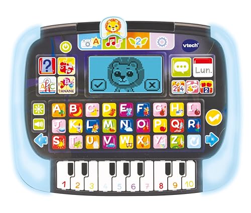 VTech Bit Smart Tablet, Lern-Tablet für Kinder mit Hintergrundbeleuchtung, ABC-Tastatur und 10 Klaviertasten, 8 Aktivitäten und 4 Spielmodi, italienische Sprache, Batterien im Lieferumfang enthalten, VTech Bit Smart Tablet, Lern-Tablet für Kinder mit Hintergrundbeleuchtung, ABC-Tastatur und 10 Klaviertasten, 8 Aktivitäten und 4 Spielmodi, italienische Sprache, Batterien im Lieferumfang enthalten, von Vtech