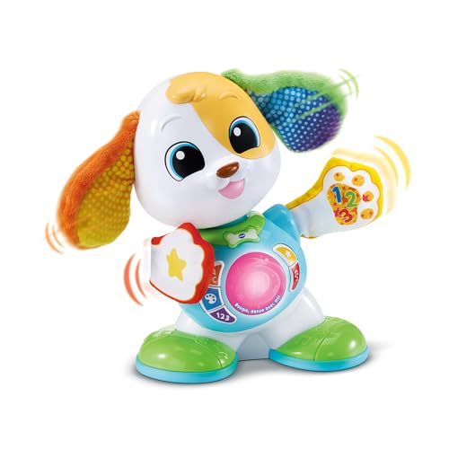 VTech - Boogie Tanzt mit Mir, interaktiver Roboterhund, der Tanzt und singt, leuchtendes und musikalisches Babyspielzeug, Lernspiel, Geschenk für Babys ab 9 Monaten – Inhalt in Französisch VTech - Boogie Tanzt mit Mir, interaktiver Roboterhund, der Tanzt und singt, leuchtendes und musikalisches Babyspielzeug, Lernspiel, Geschenk für Babys ab 9 Monaten – Inhalt in Französisch von Vtech
