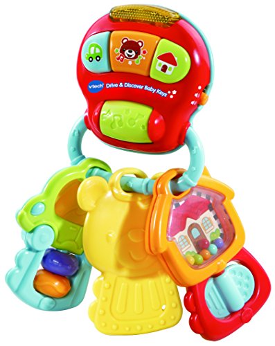 VTech Drive & Discover Keys, Rattle Toy with Sounds and Phrases, Learning Toy for Sensory Play, Baby Teether with Interactive Features, Suitable for Girls and Boys from 0 Months von Vtech