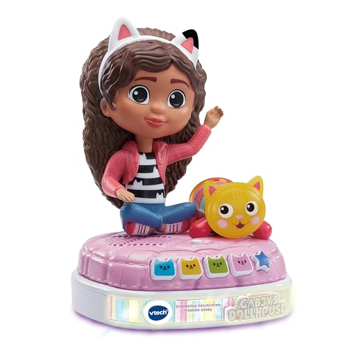 VTech Gabby's Dollhouse - Interaktive Geschichten-Freundin Gabby – Spannende Geschichten mit den Originalstimmen von Gabby und Kuschelkatze – Für Kinder von 3-6 Jahren VTech Gabby's Dollhouse - Interaktive Geschichten-Freundin Gabby – Spannende Geschichten mit den Originalstimmen von Gabby und Kuschelkatze – Für Kinder von 3-6 Jahren von Vtech