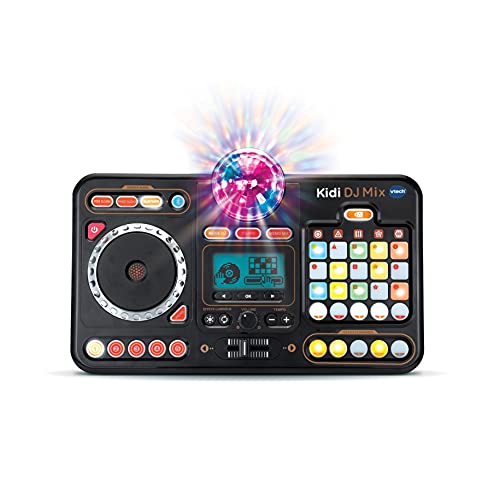 Vtech mit Bluetooth, Kidi DJ Mix – 10-in-1 DJ-Mischpult mit Launchpad, Jog-Wheel und vielen Effekten zum Bearbeiten der Musik – Für Kinder von 6-12 Jahren, Mehrfarbig von Vtech