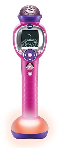 VTech Kidi Superstar Moov', Karaoke-Mikrofon mit Magic Voice-Technologie, Lichteffekte, Sprachaufnahme, interaktive Spiele und Musikanimationen, italienische Sprache, Batterien im Lieferumfang VTech Kidi Superstar Moov', Karaoke-Mikrofon mit Magic Voice-Technologie, Lichteffekte, Sprachaufnahme, interaktive Spiele und Musikanimationen, italienische Sprache, Batterien im Lieferumfang von Vtech