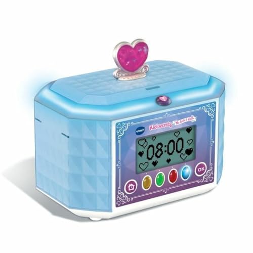 VTech - KidiSecrets, Ma Schmuckkästchen, blau, 8-in-1 mit Code, Lautsprecher, 9 Spiele, elektronisches Spielzeug, Töne und Lichter, Geschenk für Kinder von 4 Jahren bis 10 Jahren – Inhalt auf VTech - KidiSecrets, Ma Schmuckkästchen, blau, 8-in-1 mit Code, Lautsprecher, 9 Spiele, elektronisches Spielzeug, Töne und Lichter, Geschenk für Kinder von 4 Jahren bis 10 Jahren – Inhalt auf von Vtech