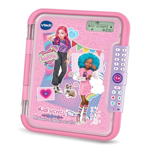 VTech KidiSecrets 365 Mein geheimes Audiotagebuch, speichert 365 Sprachnotizen, Geheimcode, personalisierbar, inkl. Notizbuch und Marker, Geschenk für Kinder ab 5 Jahren, ESP-Version VTech KidiSecrets 365 Mein geheimes Audiotagebuch, speichert 365 Sprachnotizen, Geheimcode, personalisierbar, inkl. Notizbuch und Marker, Geschenk für Kinder ab 5 Jahren, ESP-Version von Vtech
