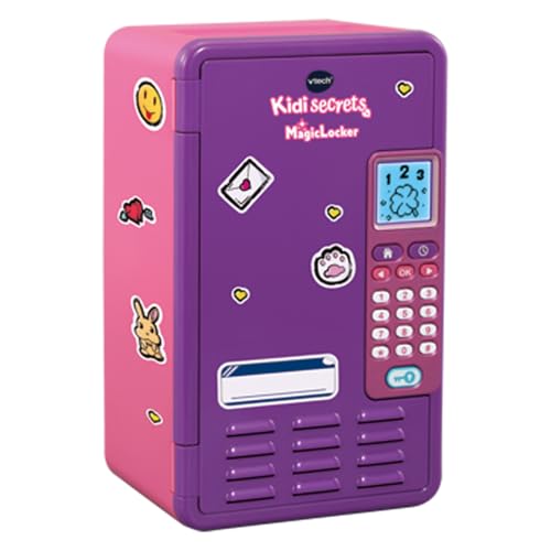 VTech KidiSecrets Magic Locker Rosa, interaktiver Safe mit Geheimcode, inklusive 3 Lernspiele, Aufkleber zur Personalisierung des Lockers, italienische Sprache, Batterien im Lieferumfang enthalten, 6 von Vtech