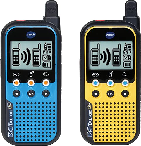 VTech KidiTalkie – 4in1 Kinder-Walkie-Talkie mit LCD-Display, Spielen, Stimmverzerrer, Emojis und vielem mehr – Für Kinder von 4-12 Jahren von Vtech