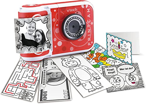 VTech KidiZoom Print Cam – Sofortbild-Kinderkamera mit Druckfunktion, Selfie- und Videofunktion, Effekten, Spielen u. v. m. – Für Kinder von 4-12 Jahren von Vtech