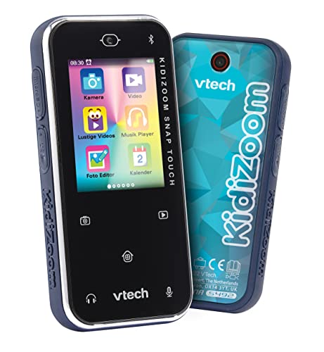 VTech KidiZoom Snap Touch – Kinderkamera im Smartphone-Format mit Touchscreen, Selfie- und Videofunktion, Effekten, Spielen und vielem mehr – Für Kinder von 6-12 Jahren von Vtech
