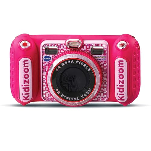 VTech - Kidizoom Duo DX, Kamera für Kinder, Video, Filter, Musik-Player, Spiele, USB, Kindersicherung, ESP-Version, Pink (3480-520057) von Vtech