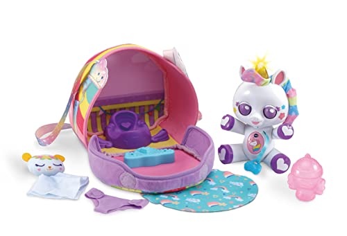 VTech Little Love - Emily Einhorn mit Handtasche – Süße Puppe mit Tasche, in der sie getragen Werden kann – Für Kinder von 3-8 Jahren VTech Little Love - Emily Einhorn mit Handtasche – Süße Puppe mit Tasche, in der sie getragen Werden kann – Für Kinder von 3-8 Jahren von Vtech