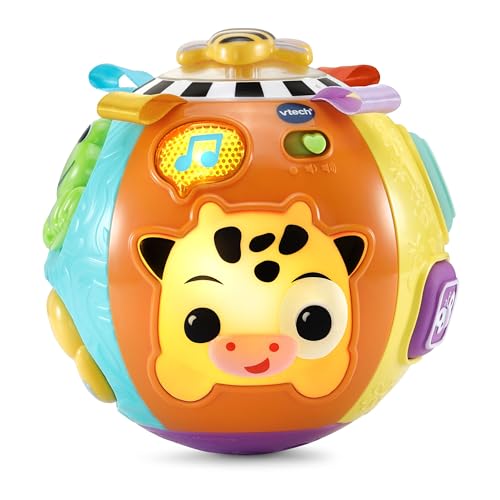 VTech - Lumi Tierball, sensorischer Ball, interaktiv und musikalisch, Kuh Spielzeug mit Lichteffekten, Motorik- und Erwachungsspiel, Geschenk für Babys ab 6 Monaten – Inhalt auf Französisch VTech - Lumi Tierball, sensorischer Ball, interaktiv und musikalisch, Kuh Spielzeug mit Lichteffekten, Motorik- und Erwachungsspiel, Geschenk für Babys ab 6 Monaten – Inhalt auf Französisch von Vtech