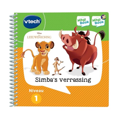 VTech 80-462323 MagiBook Der König der Löwen, Simbas Überraschung, Lernspielzeug, Stufe 1, 2-4 Jahre, Niederländisch Version von Vtech