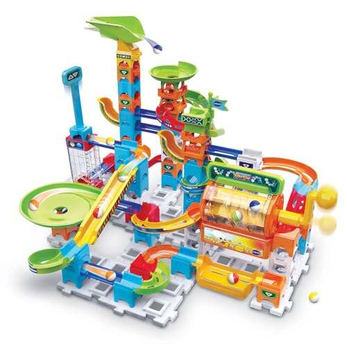 VTech - Marble Rush, Elektronische Kugelbahn Super Action Set Electronic L200E, Bauspiel, 102 Teile, 10 Kugeln, Geschenk für Kinder ab 4 Jahren – Inhalt in Französisch VTech - Marble Rush, Elektronische Kugelbahn Super Action Set Electronic L200E, Bauspiel, 102 Teile, 10 Kugeln, Geschenk für Kinder ab 4 Jahren – Inhalt in Französisch von Vtech