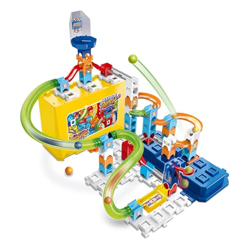 VTech - Marble Rush, Kugelbahn Build & Store Box Set M400, Bauspiel und Aufbewahrungsbox, 65 Stück, 5 Kugeln, Geschenk für Kinder ab 4 Jahren – Inhalt in Französisch VTech - Marble Rush, Kugelbahn Build & Store Box Set M400, Bauspiel und Aufbewahrungsbox, 65 Stück, 5 Kugeln, Geschenk für Kinder ab 4 Jahren – Inhalt in Französisch von Vtech