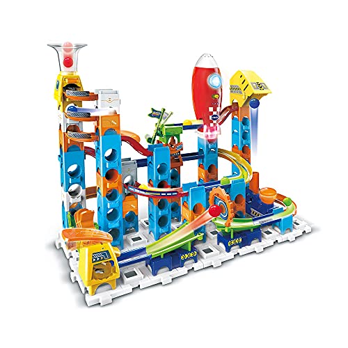 VTech - Marble Rush, elektronische Kugelbahn, Rocket Set Electronic M100E, Bauspiel, 79-teilig, 10 Kugeln, Geschenk für Kinder ab 4 Jahren – Inhalt auf Französisch VTech - Marble Rush, elektronische Kugelbahn, Rocket Set Electronic M100E, Bauspiel, 79-teilig, 10 Kugeln, Geschenk für Kinder ab 4 Jahren – Inhalt auf Französisch von Vtech
