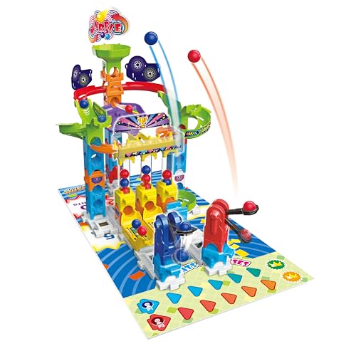 VTech Marble Rush Wettkampfspiele, interaktiver Murmelbahn, Bauspielzeug für Kinder ab 4 Jahren, ESP-Version von Vtech