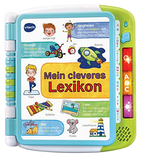VTech Mein cleveres Lexikon – Sprechendes, interaktives Lexikon zum Erweitern des Wortschatzes und Entdecken von Buchstaben und Lauten – Mit Musik – Für Kinder von 3-6 Jahren VTech Mein cleveres Lexikon – Sprechendes, interaktives Lexikon zum Erweitern des Wortschatzes und Entdecken von Buchstaben und Lauten – Mit Musik – Für Kinder von 3-6 Jahren von Vtech