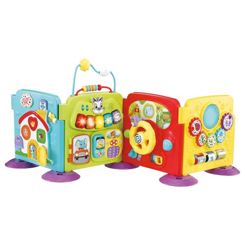 VTech Mein erstes Aktivitätszentrum, 3-in-1 Aktivitätszentrum mit 2 Liedern und 10 Melodien, Feinmotorikentwicklung, automatische Abschaltung, italienische Sprache, Batterien im Lieferumfang enthalten von Vtech