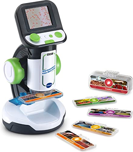 VTech My Interactive Video Microscope – Lernspielzeug – Enthält 4 Spiele – Alter 7 bis 12, niederländische Version von Vtech