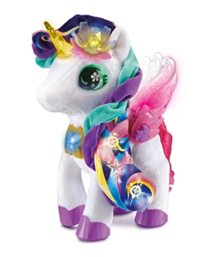 VTech Myla The Blush and Bloom Einhorn Musikalisches Plüschtier mit interaktivem Zubehör und sensorischen Funktionen für Kinder ab 5 Jahren von Vtech