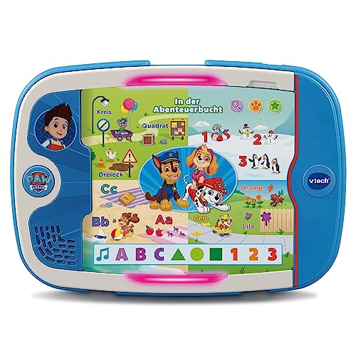 VTech PAW Patrol Ryders Lern-Pup-Pad – Lernpad mit den Original Stimmen aus der Serie und Lerninhalten mit den Themen Alphabet und Buchstaben, Farben, Zahlen u. v. m. – Für Kinder von 3-7 Jahren von Vtech