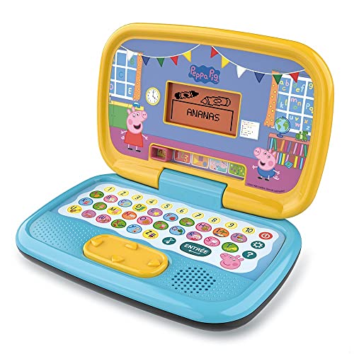 VTech - Peppa Pig - My Ordi Educational, Kindercomputer, Peppa Pig Lerncomputer, Peppa Pig Spielzeug - 3/6 Jahre alt - französische Version von Vtech