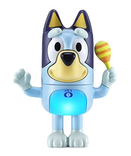 VTech Shake It Bluey, Offizieller Charakter, interaktives Kleinkindspielzeug mit Musik, Geräuschen und Sätzen aus der TV-Show, pädagogisches Lerngeschenk für Kinder ab 3, 4, 5 Jahren, englische VTech Shake It Bluey, Offizieller Charakter, interaktives Kleinkindspielzeug mit Musik, Geräuschen und Sätzen aus der TV-Show, pädagogisches Lerngeschenk für Kinder ab 3, 4, 5 Jahren, englische von Vtech